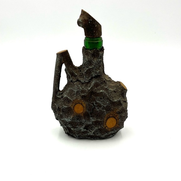 RARE VINTAGE RINDENSCHMID BEARDED MAN SIMULATED TREE BARK DECANTER (EMPTY) - Picture 3 of 9
